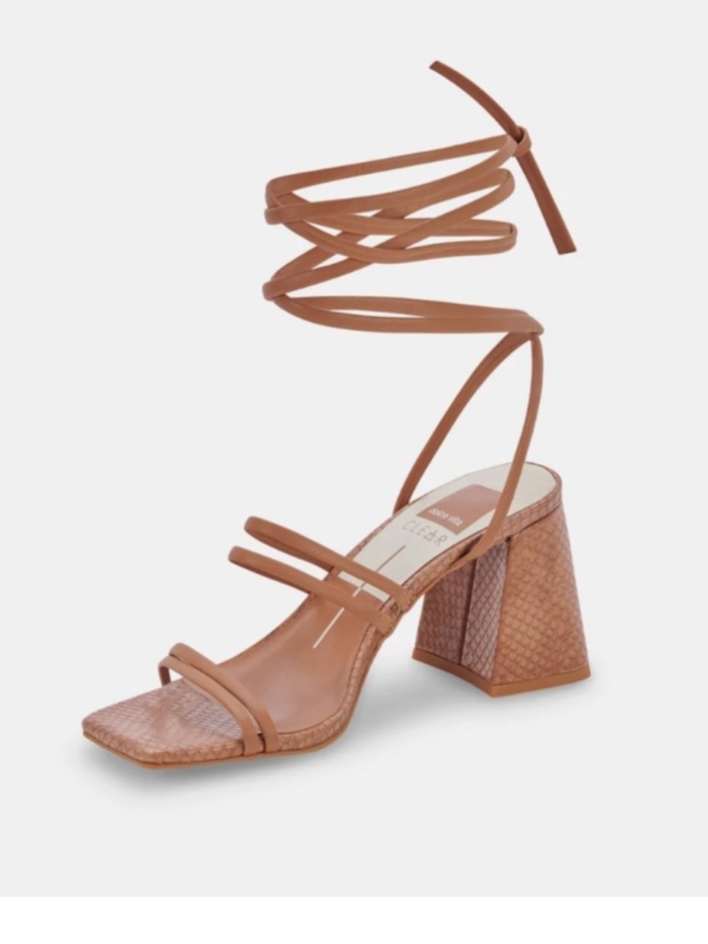New in box dolce vita paxx square toe strappy heels